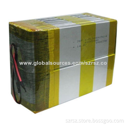 Lithium Polymer Battery Pack with 14.8V, 30,000mAh Capacity